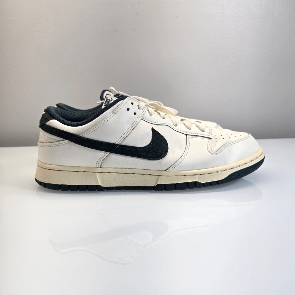 Nike Dunk Low Men's 12 Deep Jungle White Green Leather Sneakers Retro FQ8080-133